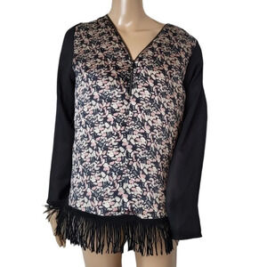 Lili La Tigresse of Paris Zip Front Fringe Blouse